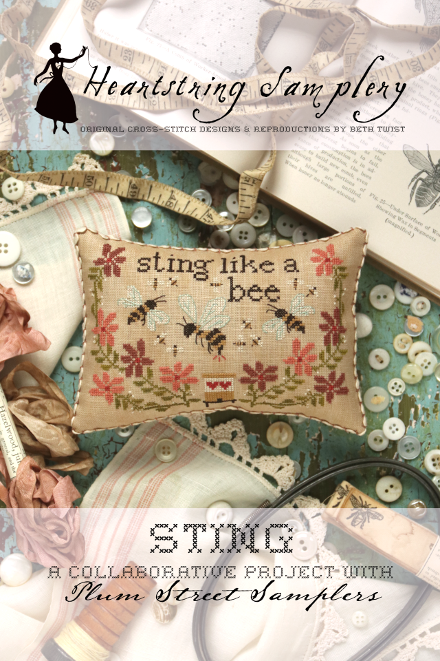 Sting Heartstring Samplery Stitch New England